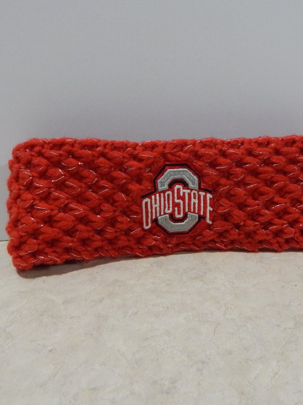 Ohio State Headband NCAA Knit Sparkle Headband Buckeyes
